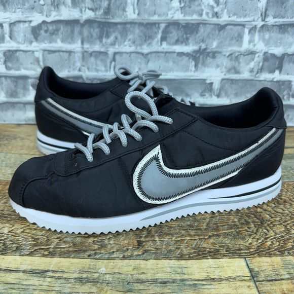 Nike Cortez Basic Premium Black Wolf Gray Running 844791-004 Mens‎ Size 8 Rare - Picture 1 of 11